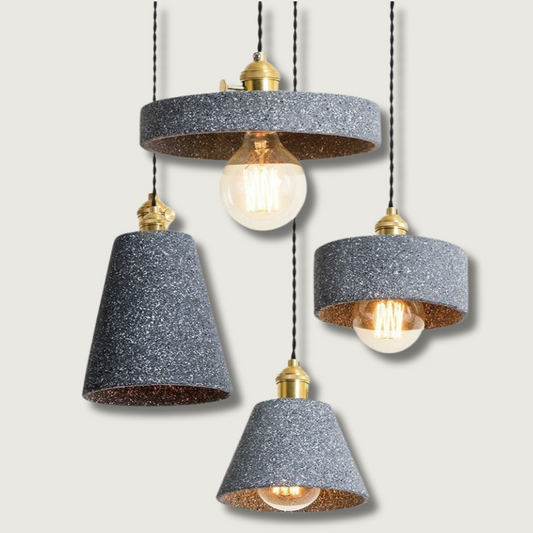 UrbanLume – Lampada a sospensione in cemento moderno