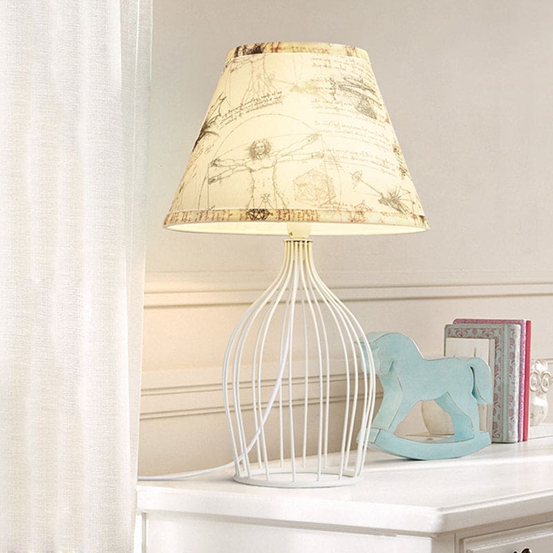 RetroCage – Wire Base Table Lamp