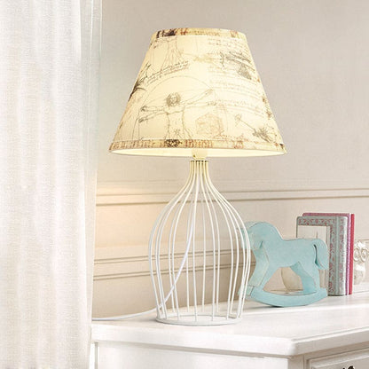 RetroCage – Wire Base Table Lamp