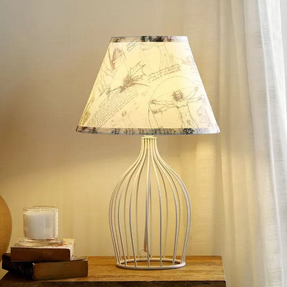RetroCage – Wire Base Table Lamp