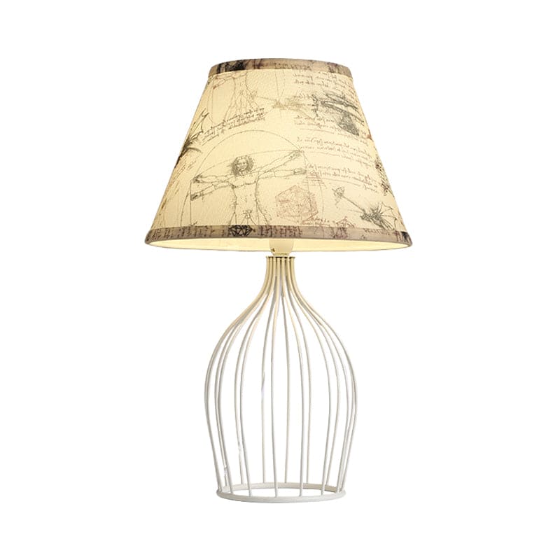 RetroCage – Wire Base Table Lamp