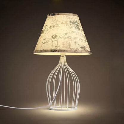 RetroCage – Wire Base Table Lamp