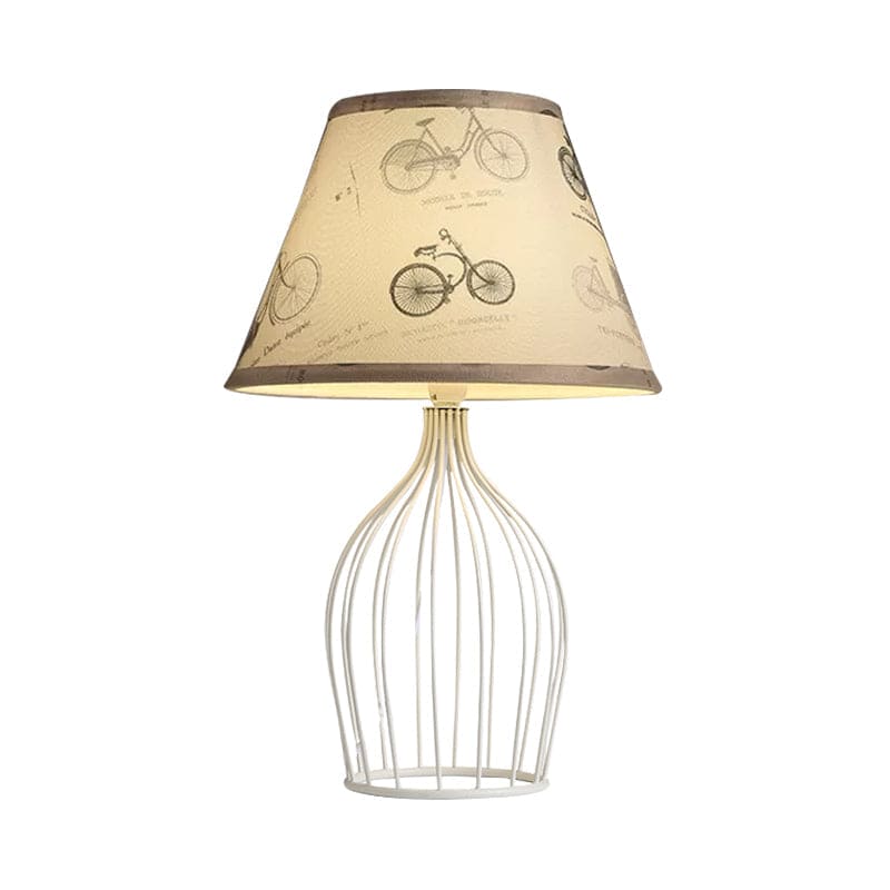 RetroCage – Wire Base Table Lamp