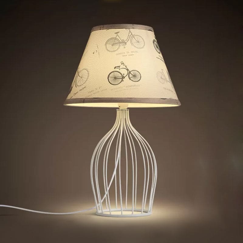 RetroCage – Wire Base Table Lamp