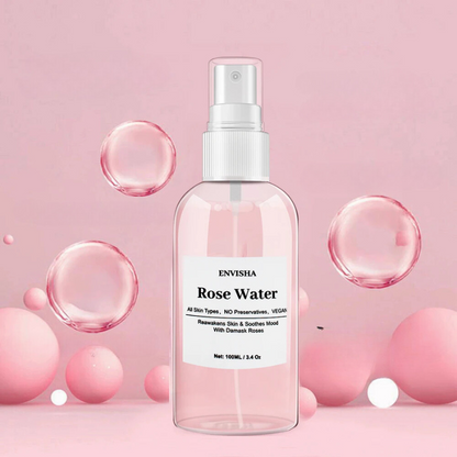 FloralDew Mist - Sérum rafraîchissant à l'eau de rose pour une peau douce et souple