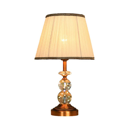 SculpturalShine – Crystal Ball Table Lamp with Refined Elegance