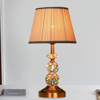 SculpturalShine – Crystal Ball Table Lamp with Refined Elegance