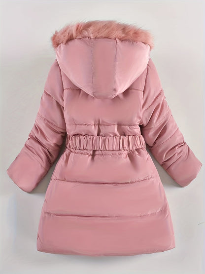 SnowFlurry | Cozy Winter Coat with Hood for Girls