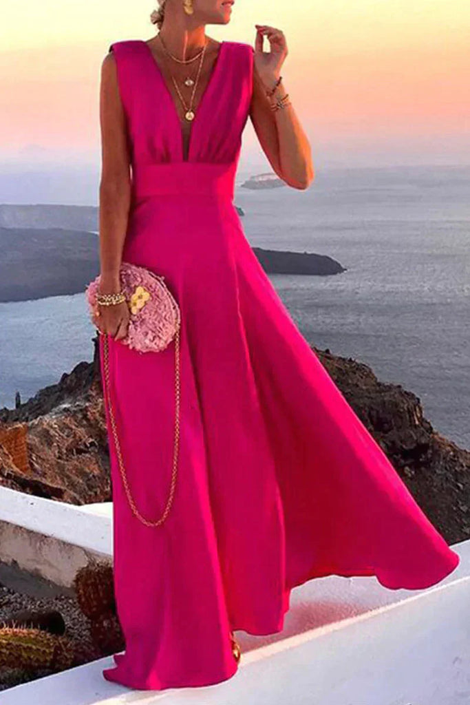 Elegant Women's White Maxi Dress - Soft, Breathable Summer Dress for Comfort and Style-1
