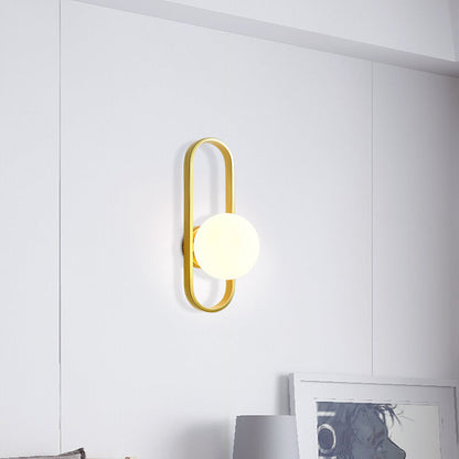 LumaOrb – Sleek Wall Lamp with Circular Glass Design