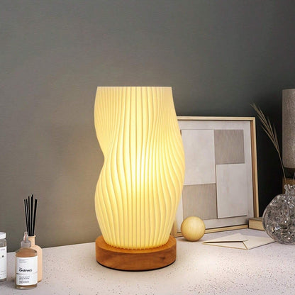 CalmGlow – Elegante Wave-Tischlampe