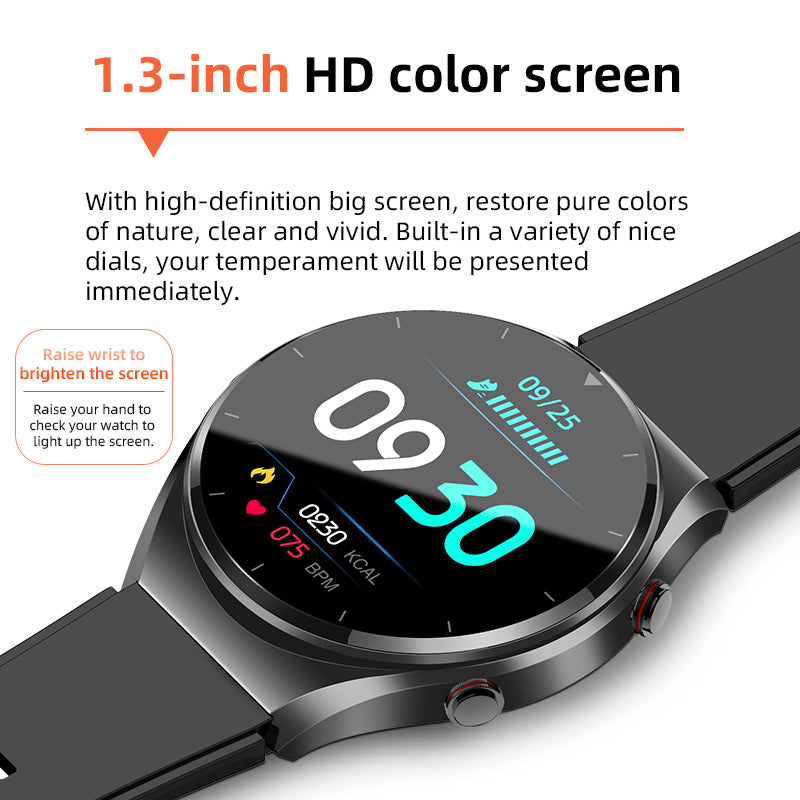 1+1 FREE | One-Click Blood Sugar & Blood Pressure Monitor – EKG, HRV, and Health Tracking Smartwatch 3