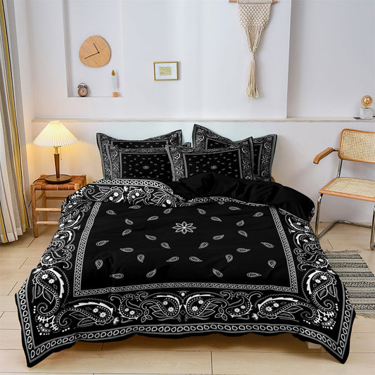 PaisleyAura - Floral Mandala Bedding Set
