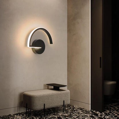 MinimalBeam - Curved Aluminium Wall Lamp