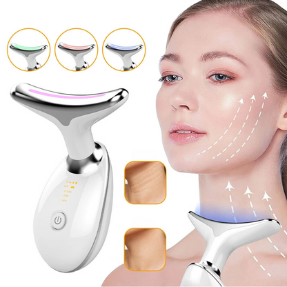 AgeDefy - EMS Neck & Face Lifting Massager with Skin Tightening LED Therapy