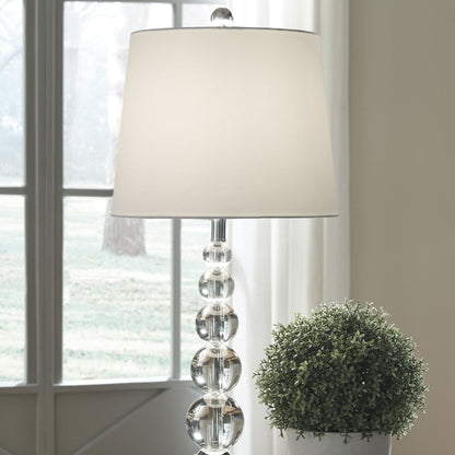 CrystalSphere - Elegant Table Lamp with Crystal Globe Design