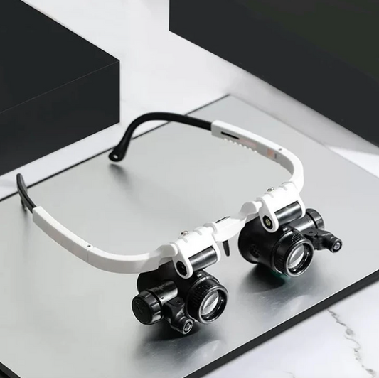 Adjustable LED Magnifying Glasses with 8x, 15x, and 23x Magnification for Hobbies and Precision Work-2