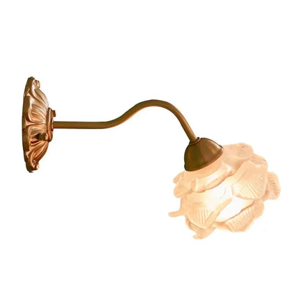 BloomLume – Vintage Flower Glass Wall Light