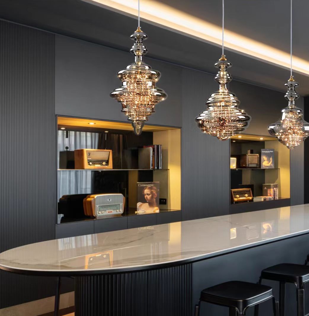 NebulaGlow - Grey Hanging Lamp