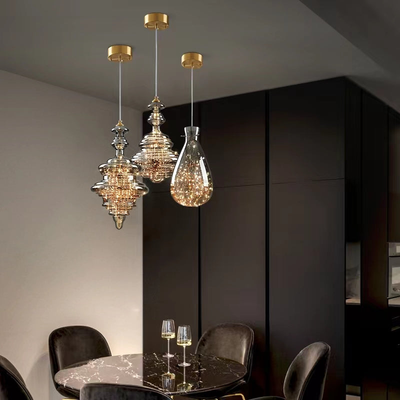 NebulaGlow - Grey Hanging Lamp