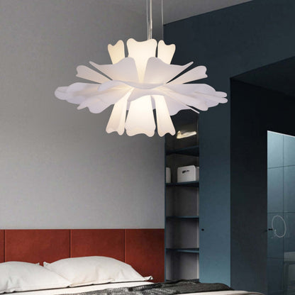 LumaPetal - Stylish White Hanging Light