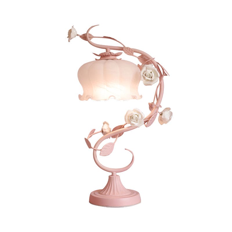 FloraRose – Lampa stołowa w stylu pastoralnym