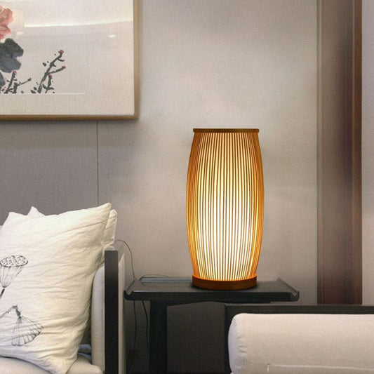 BambooLuxe – Elegant Bamboo Table Lamp & Night Light