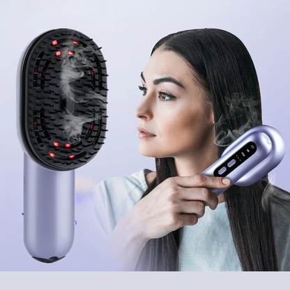 GlowSpray Comb - Head Massager with Vibration & Hair Oil Applicator