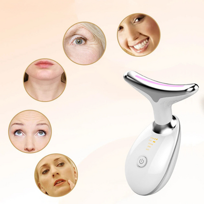 AgeDefy - EMS Neck & Face Lifting Massager with Skin Tightening LED Therapy