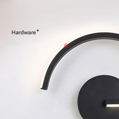 AluGlow – Contemporary LED Wall Lamp with Curved Aluminium