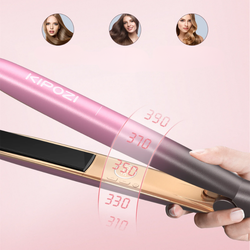 StyleLux - Rose Gold Hair Straightener & Curler