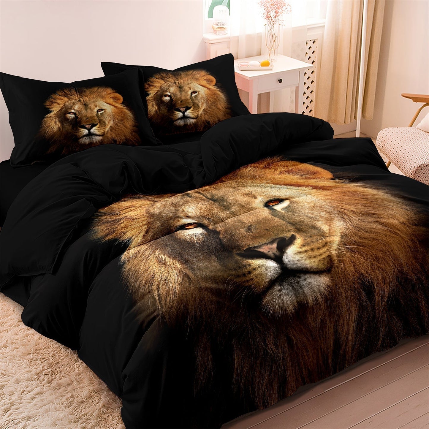 PrideHaven - Ropa de cama de lujo con temática de león