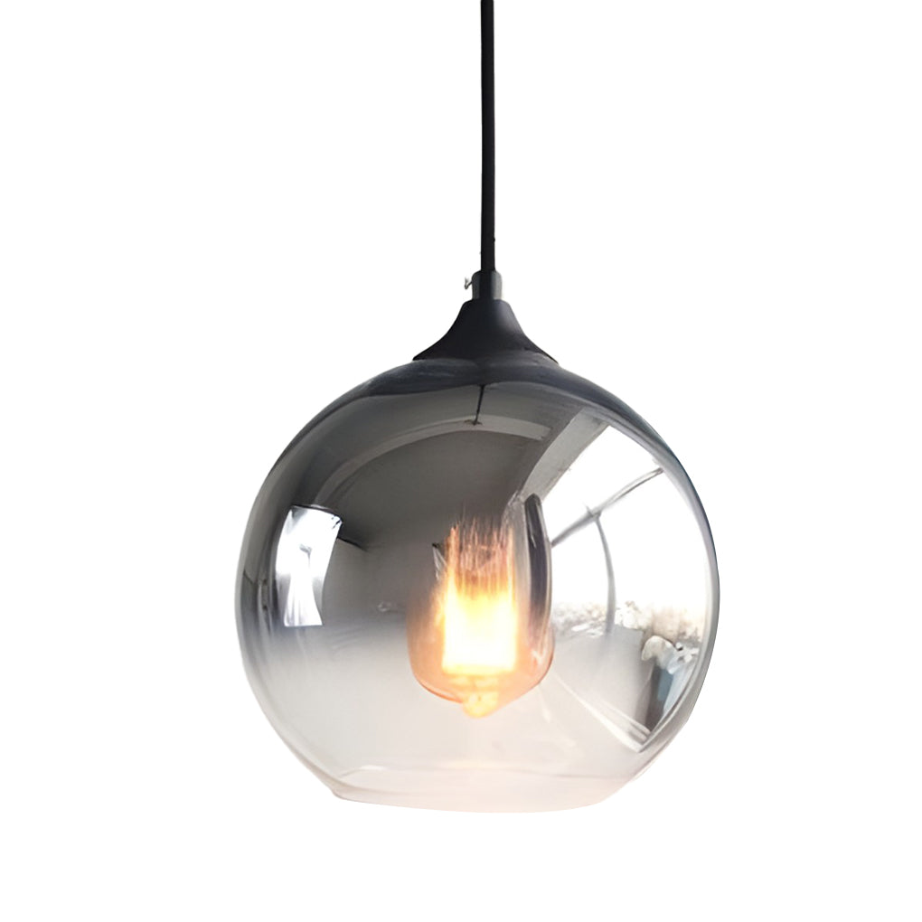 CrystalSphere - Elegant Glass Globe Ceiling Lamp