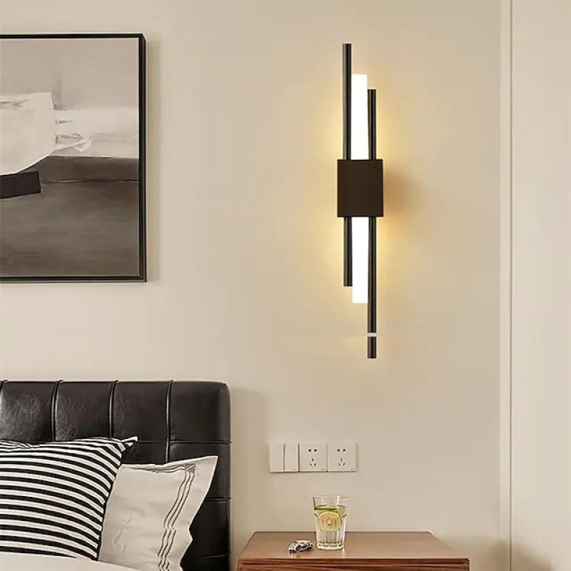 LumeGold – Stylish Black and Gold LED Wall Lamp