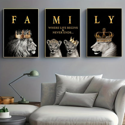 SavannaMajesty - Lion Family Artwork Set