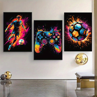 PixelPower - Sports and Gaming Poster Set