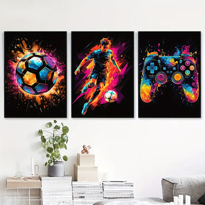 PixelPower - Sports and Gaming Poster Set
