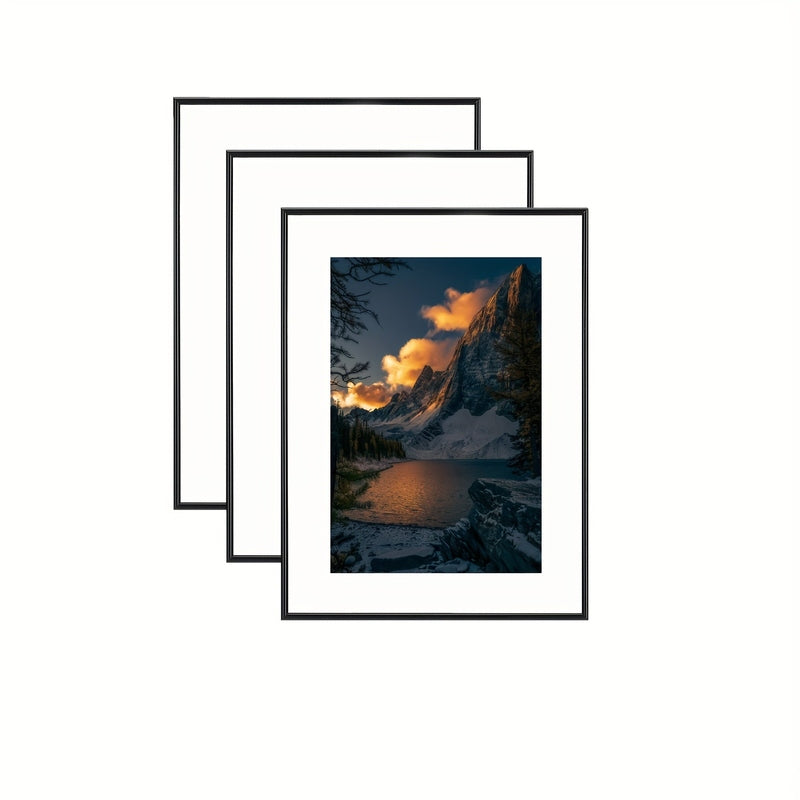 FrameCraft - 3-Piece Black Photo Frame Set