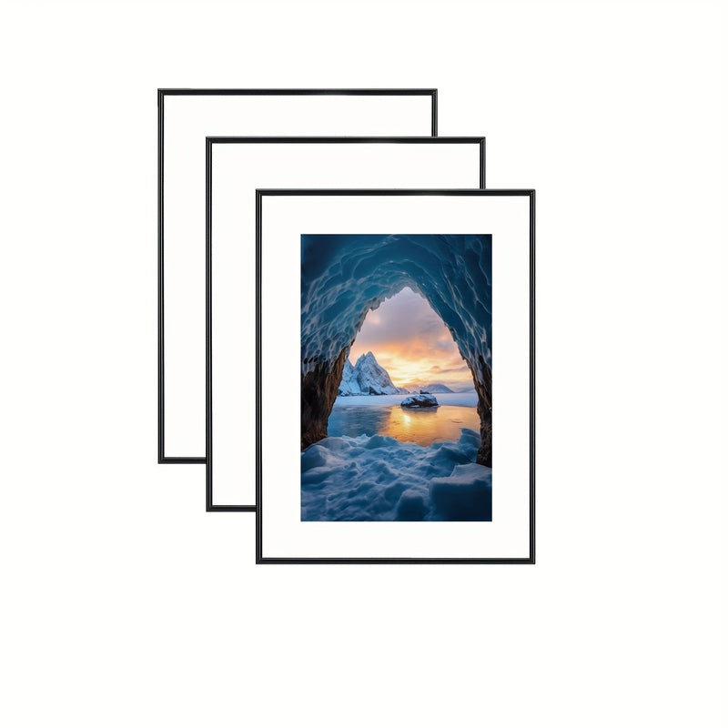 FrameCraft - 3-Piece Black Photo Frame Set