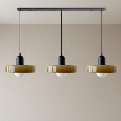 3-head Bauhaus Colored Glass Pendant Lamp 8