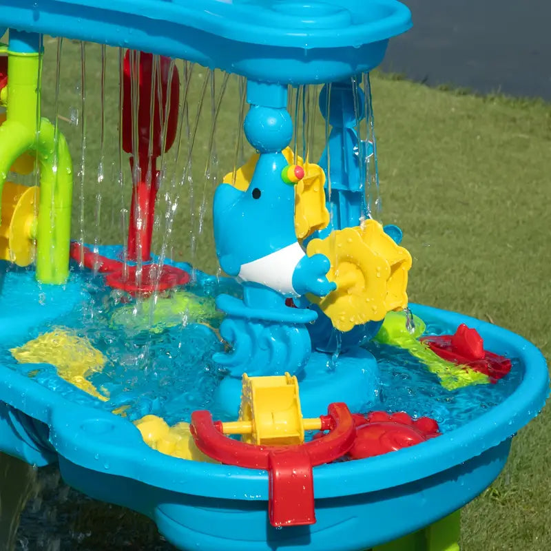 3-in-1 Sand and Water Play Table for Kids – Durable Outdoor Fun with 15 Accessories 3