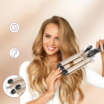 CurlFlex - Triple Barrel Ceramic Hair Curler