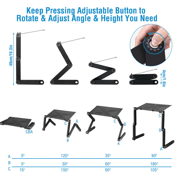 360 ° ergonomic laptop stand - flex stand 4