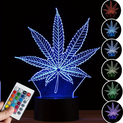 GlowBud - 3D Hemp Leaf Lamp
