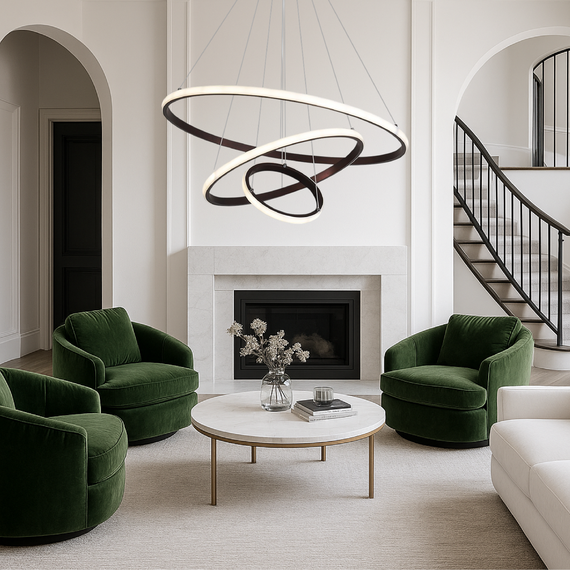 3 tier modern chandelier 1