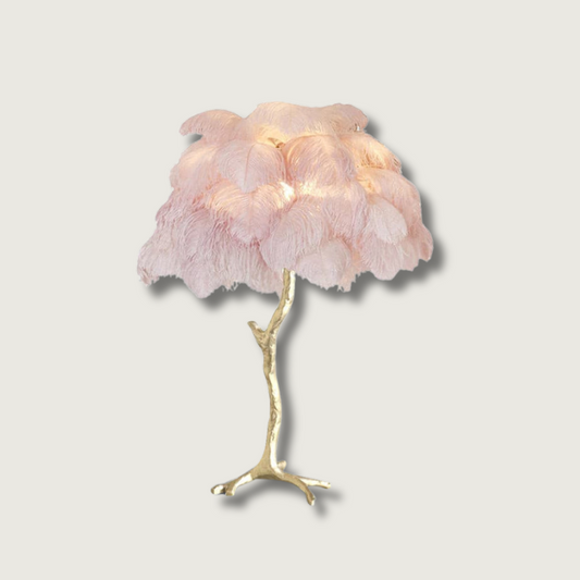FeatherGlam – Lampada da Tavolo Lussuosa