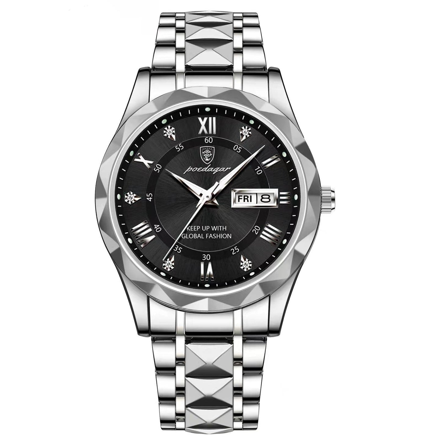 Variant image for Luxurious Waterproof Men's Wristwatch – Stylish Stainless Steel Timepiece with Accurate Quartz Movement-2