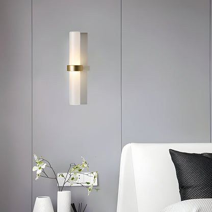 WarmGlow – Frosted Glass Tube Wall Light