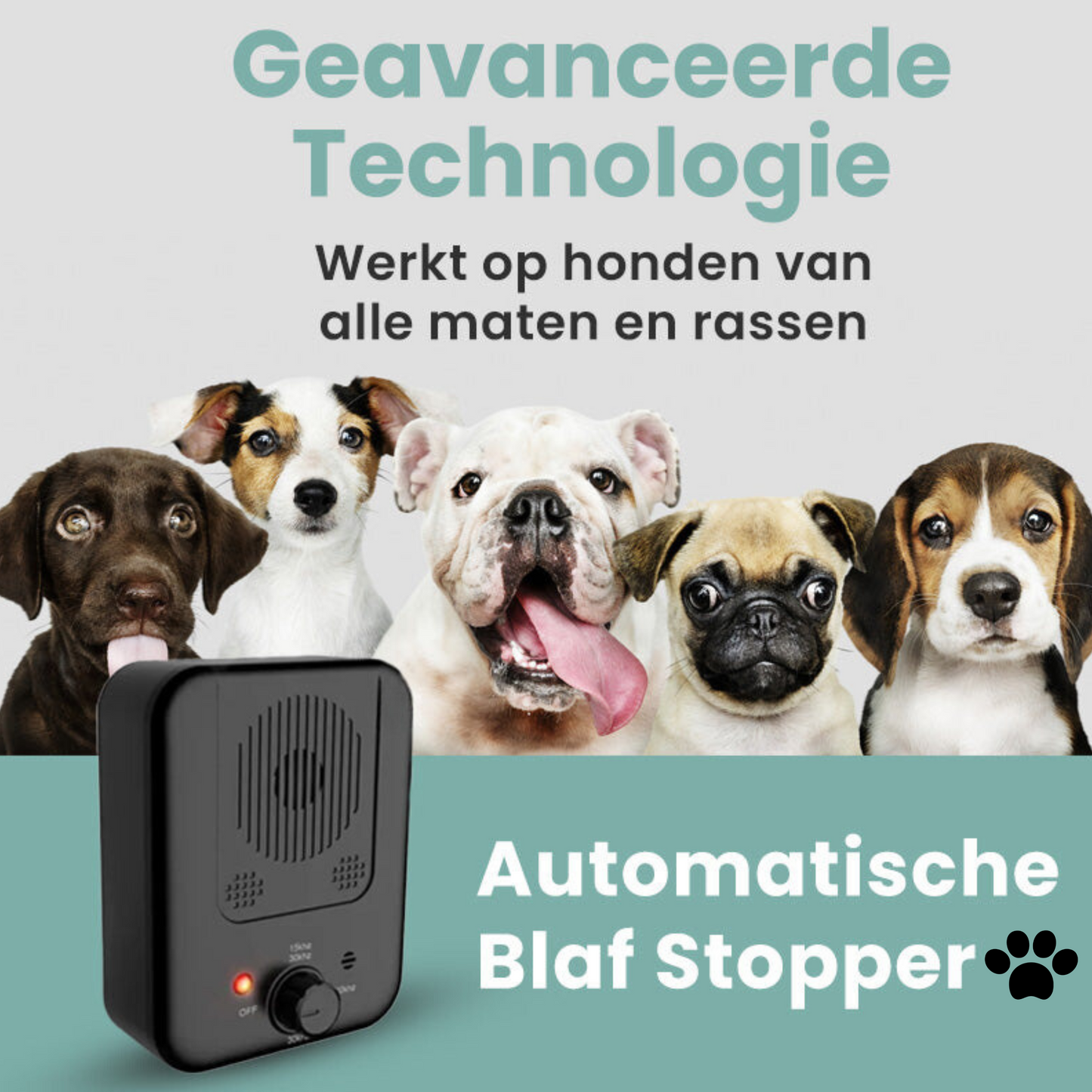 Ultrasonic Anti Dog Barking Device – Adjustable Intensity, Waterproof, 15-Meter Range for Dog Barking Prevention-4