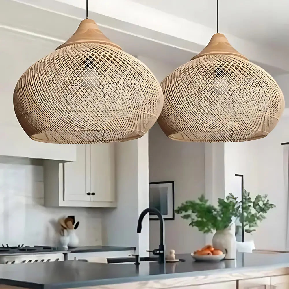 Sunwoven - Artisan Rattan Lamp